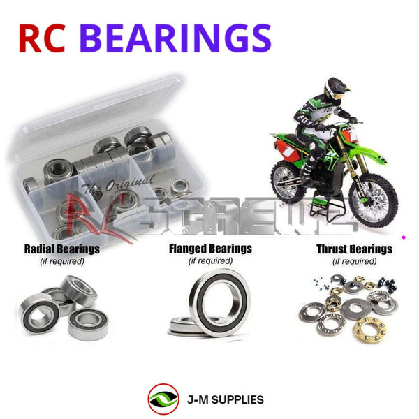 J-M SUPPLIES - RCScrewZ Rubber Shielded Bearings los141r for Losi 1/4 Promoto-MX RTR (LOS06000) RC Motorcycle | PRO - los141r