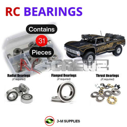 J-M SUPPLIES - RCScrewZ Rubber Shielded Bearings los147r for Team Losi Baja Rey 2.0 F100 RTR 1/10 (#LOS03049) | UPG - 