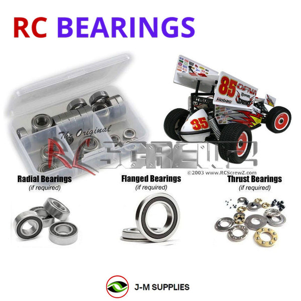 J-M SUPPLIES RC Parts Store - RCScrewZ Rubber Shielded Bearings ofn079r for Ofna/Hobao Hyper Sprint 1/8 14334 RC Car | PRO