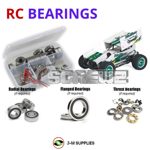 J-M SUPPLIES RC Parts Store - RCScrewZ Rubber Shielded Bearings ofn086r for Ofna/Hobao Hyper 8 Sprint Car 1/8 RC Car | SET