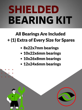 J-M SUPPLIES RC Parts Store - RCScrewZ Metal Shielded Bearings rcr043b for RedCat Rampage MT V3 1/5 Gas RTR Monster | SET