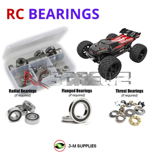 J-M SUPPLIES RC Parts Store - RCScrewZ Rubber Shielded Bearings rcr061r for RedCat Racing TR-MT8e BE6S 1/8 4WD Monster Truck | SET