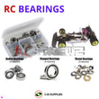 Representative image of an RCScrewZ rubber-sealed bearing kit for Serpent Veteq 02 1/8 Nitro 901001; exact bearing sizes and quantities vary by RC model.