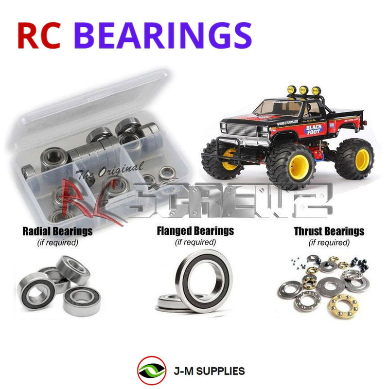 J-M SUPPLIES - RCScrewZ Rubber Shielded Bearings tam209r for Tamiya Blackfoot 2016 2WD Elec #58633 Monster | RCX - 