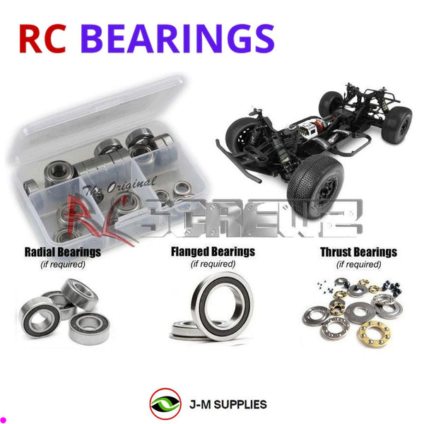 J-M SUPPLIES RC Parts Store - RCScrewZ Rubber Shielded Bearing Kit tek014r for Tekno RC SCT410 2.0 1/10 Electric 4WD Short Course Truck (#TKR9500) | SET