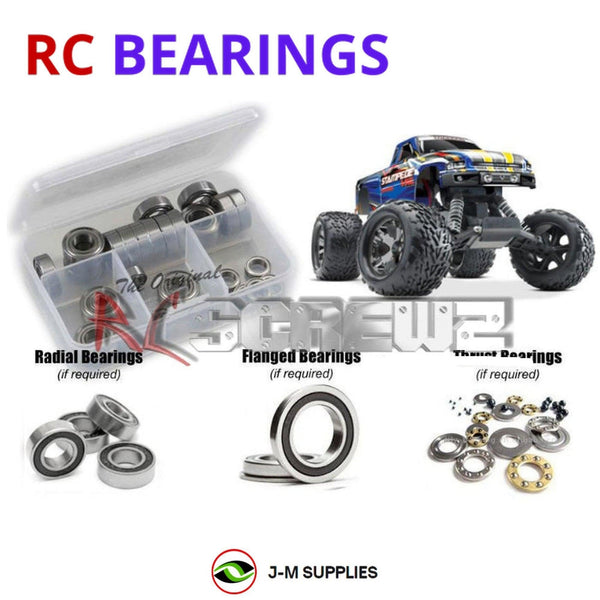J-M SUPPLIES RC Parts Store - RCScrewZ Rubber Shielded Bearings tra024r for Traxxas Stampede VXL 2WD/4WD MT (#3607/#6708) | SET