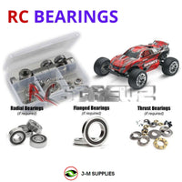 J-M SUPPLIES - RCScrewZ Rubber Shielded Bearings tra083r for Traxxas Nitro Sport 1/10 2WD Truck (#45104) | PRO - 
