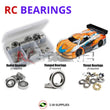 Representative image of an RCScrewZ rubber-sealed bearing kit for Team XRAY GTXe 2023 1/8 Electric On-Road GT Car (350604); exact bearing sizes and quantities vary by RC model.