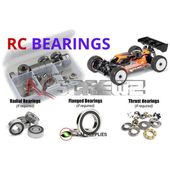 J-M SUPPLIES RC Parts Store - RCScrewZ Rubber Shielded Bearings xra166r for Team XRAY XB8 2024 1/8th Nitro Buggy (#350019) | UPG