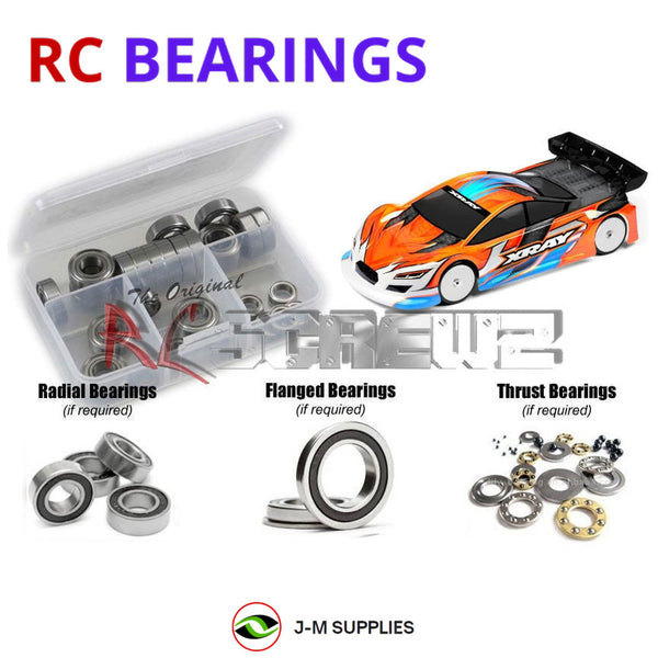 J-M SUPPLIES RC Parts Store - RCScrewZ Rubber Shielded Bearings xra169r for Team XRAY X4 2024 AWD 1/10 Touring Car (#300038) | SET