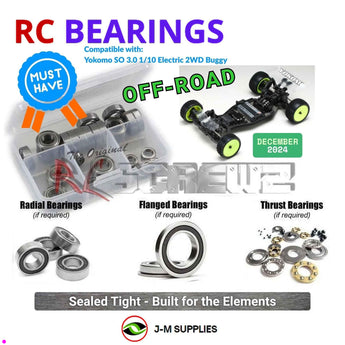 J-M SUPPLIES RC Parts Store - RCScrewZ Rubber Shielded Bearings yok066r for Yokomo SO 3.0 1/10 Electric 2WD Buggy | RCX