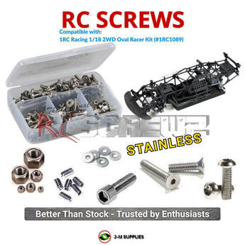 J-M SUPPLIES RC Parts Store - RCScrewZ Stainless Screw Kit 1rc001 for 1RC Racing 1/18 2WD Oval Racer Kit (#1RC1089) | UPG