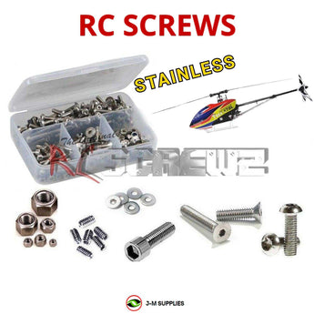J-M SUPPLIES - RCScrewZ Stainless Screw Kit alg050 for Align T-REX 470LP #RH47E03XT Helicopter RC | SET - 