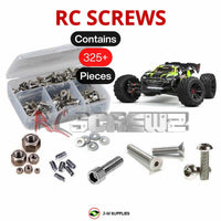 J-M SUPPLIES - RCScrewZ Stainless Screw Kit ara022 for Arrma Kraton 8s 1/5th 4X4 Speed Truck (#ARA110002) | SET - 