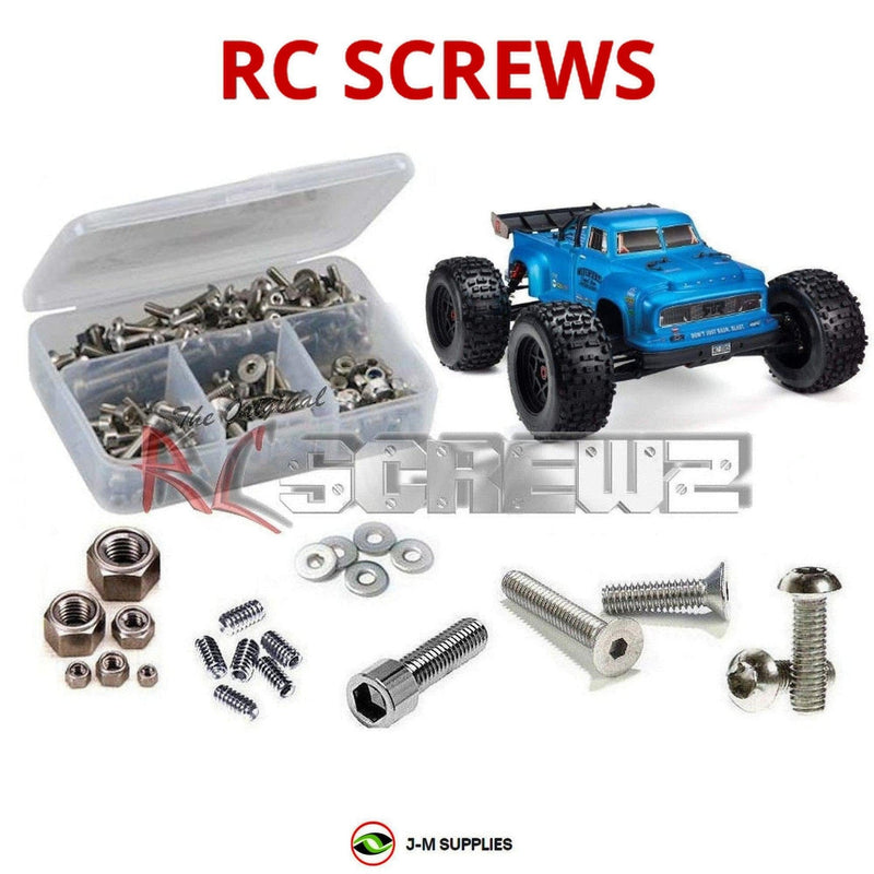 J-M SUPPLIES - RCScrewZ Stainless Screw Kit ara026 for Arrma Notorious 6s 1/8 BLX 4WD Stunt Truck (ARA106044) | PRO - 