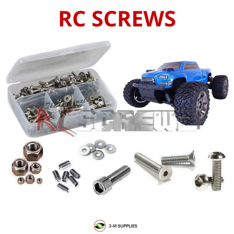 J-M SUPPLIES - RCScrewZ Stainless Screw Kit ara031 for Arrma RC Big Rock 3s 1/10 BLX 4WD RTR MT (ARA102723) | PRO - 