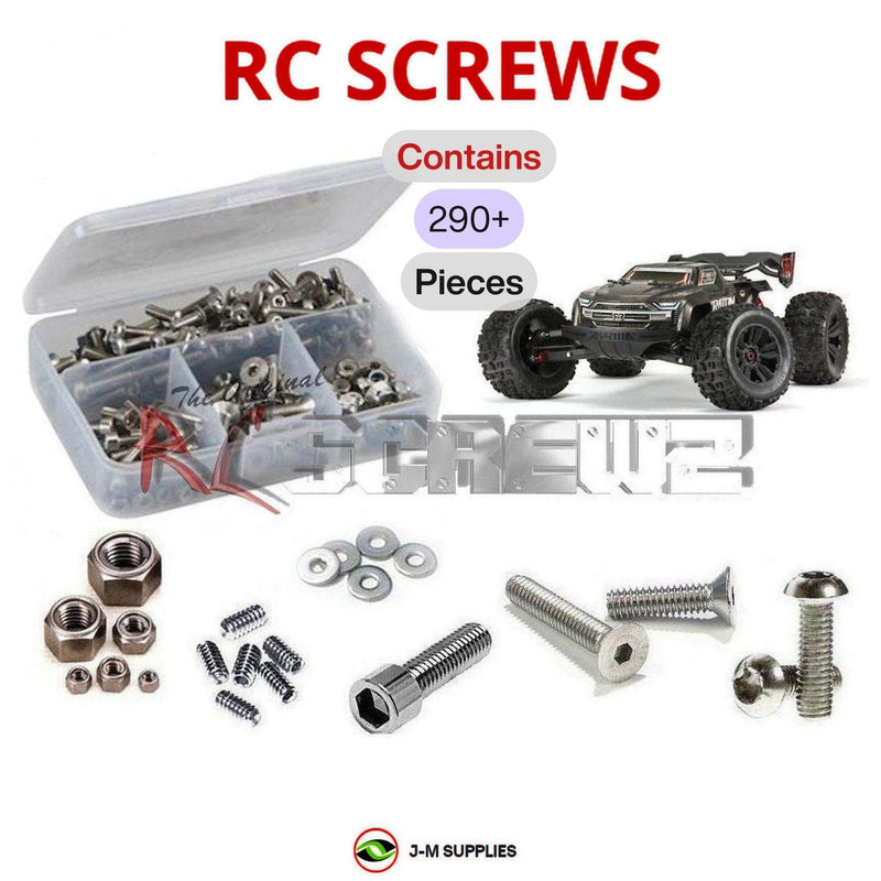 J-M SUPPLIES - RCScrewZ Stainless Screw Kit ara033 for Arrma RC Kraton EXB 1/8 4X4 Speed Monster (#ARA106053) | PRO - 
