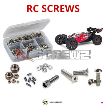 J-M SUPPLIES - RCScrewZ Stainless Screw Kit ara039 for Arrma RC Typhon 3s 4x4 V3 #ARA4306V3 RC Car | SET - ara039