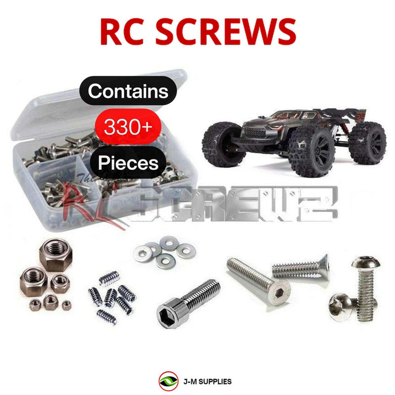 J-M SUPPLIES - RCScrewZ Stainless Screw Kit ara055 for Arrma Kraton 6s BLX 1/8 EXtreme Bash Speed MT #ARA8708 | RCX - 