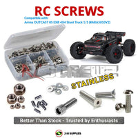 J-M SUPPLIES RC Parts Store - RCScrewZ Stainless Screw Kit ara068 for Arrma OUTCAST 8S EXB 1/5 Electric 4X4 Stunt Truck (#ARA5810V2) | UPG
