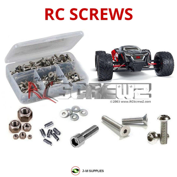 J-M SUPPLIES - RCScrewZ Stainless Screw Kit arrm014 for Arrma RC Fazon 6s BLX 1/8 #AR106020 RC Car | PRO - 