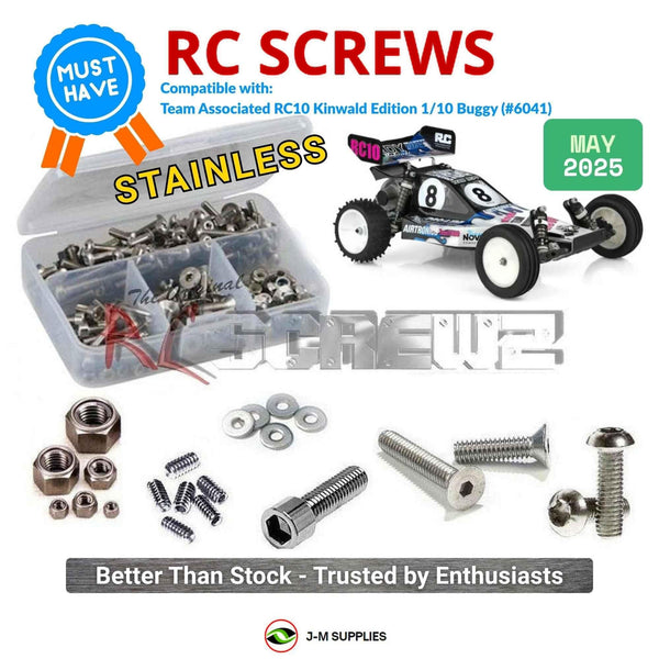 J-M SUPPLIES RC Parts Store - RCScrewZ Stainless Screw Kit asc151 for Team Associated RC10 Kinwald Edition 1/10 Buggy (6041) | PRO