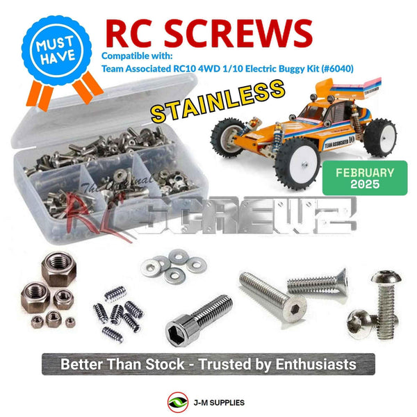 J-M SUPPLIES RC Parts Store - RCScrewZ Stainless Screw Kit asc153 for Team Associated RC10 4WD 1/10 Electric Buggy (#6040) | PRO