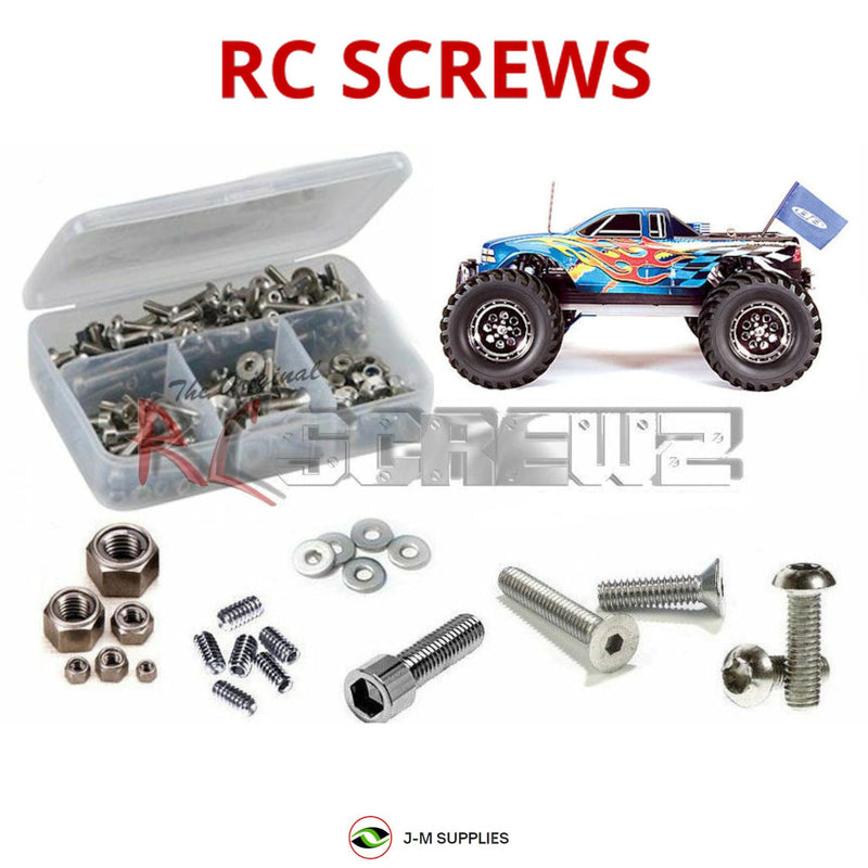 J-M SUPPLIES - RCScrewZ Stainless Screw Kit ass016 for Team Associated MGT 4.60 SE 1/8 Nitro Monster Truck | RCX - 