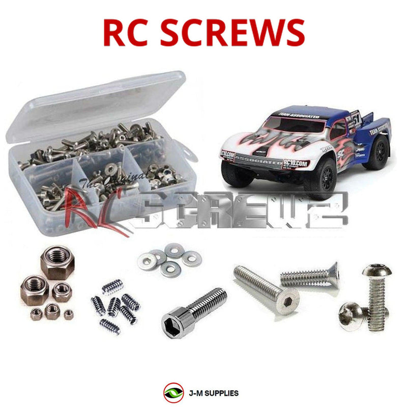 J-M SUPPLIES - RCScrewZ Stainless Screw Kit ass038 for Associated SC10 / SC10.2 2wd #7038 RC Car | PRO - 
