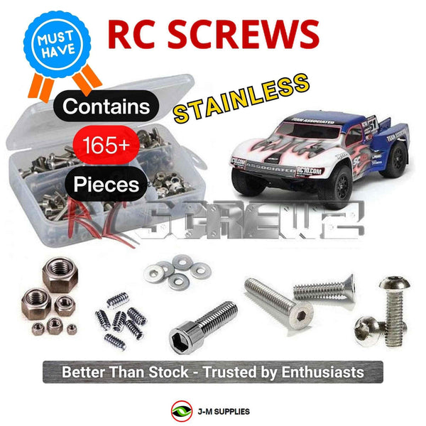 J-M SUPPLIES RC Parts Store - RCScrewZ Stainless Screw Kit ass038 for Associated SC10 / SC10.2 2wd #7038 RC Car | PRO