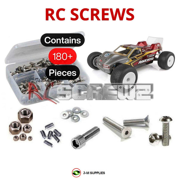 J-M SUPPLIES RC Parts Store - RCScrewZ Stainless Screw Kit ass095 for Associated RC10T6.1 / RTR (#70002) | UPG