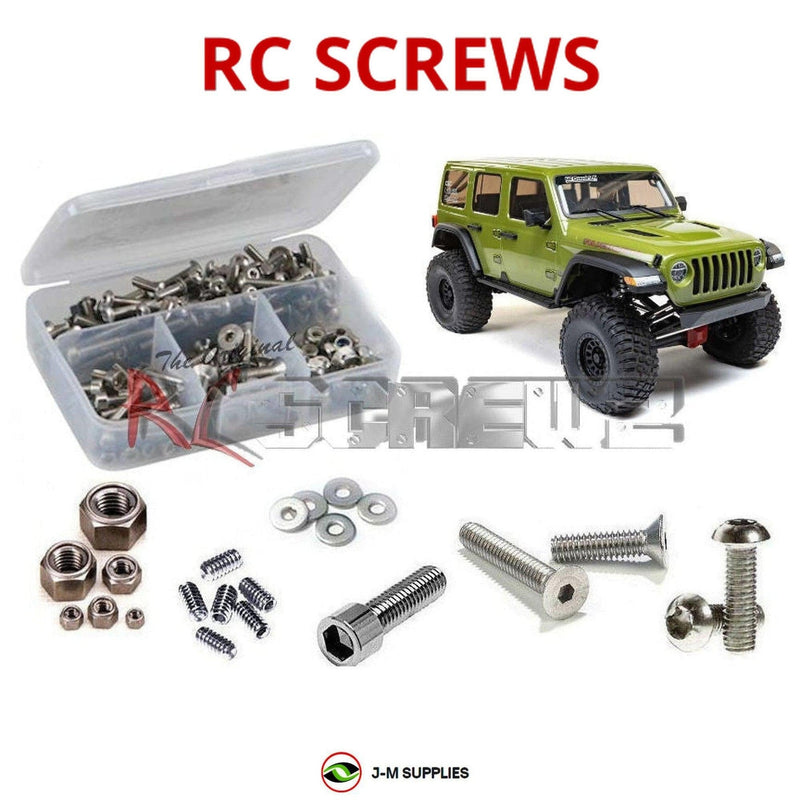 J-M SUPPLIES - RCScrewZ Stainless Screw Kit axi037 for Axial SCX6 Jeep 1/6 4wd #AXI05000T1/T2 RC Car | SET - 