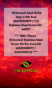 Socket, Button, Flat Head, Set Screws for RCScrewZ Stainless Screw Kit axi037 for Axial SCX6 Jeep 1/6 4wd #AXI05000T1/T2 RC Car | RCX - by J-M SUPPLIES