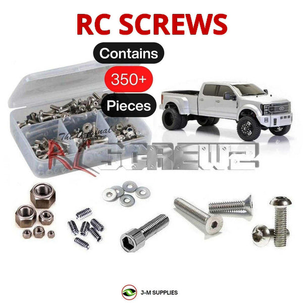 Representative image of an RCScrewZ stainless steel screw kit for CEN Racing Ford F-450 SD DL Series 1/10 Truck (#8980/#8984); exact kit contents vary by RC model.