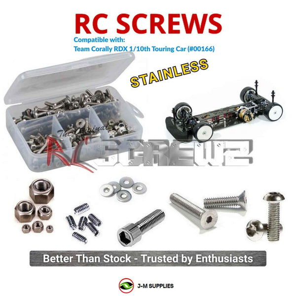 J-M SUPPLIES RC Parts Store - RCScrewZ Stainless Screw Kit cor003 for Team Corally RDX 1/10th Touring Car (#00166) | RCX