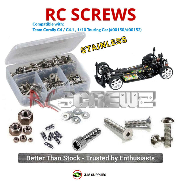 J-M SUPPLIES RC Parts Store - RCScrewZ Stainless Screw Kit cor010 for Team Corally C4 / C4.1, 1/10 Touring (#00150/#00152) | RCX