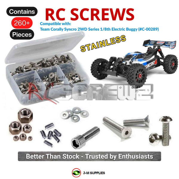 J-M SUPPLIES RC Parts Store - RCScrewZ Stainless Screw Kit cor025 for Team Corally Syncro 2WD Series 1/8 Buggy (#C-00289) | RCX