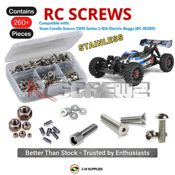 J-M SUPPLIES RC Parts Store - RCScrewZ Stainless Screw Kit cor025 for Team Corally Syncro 2WD Series 1/8 Buggy (#C-00289) | RCX