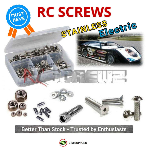 J-M SUPPLIES - RCScrewZ Stainless Screw Kit cus006 for Custom Works Rocket Late Model Electric RC Car | SET - 
