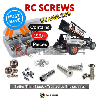J-M SUPPLIES - RCScrewZ Stainless Screw Kit cus012 for Custom Works RC Outlaw 4 Sprint Car 1/10 (#0724) Kit | SET - 