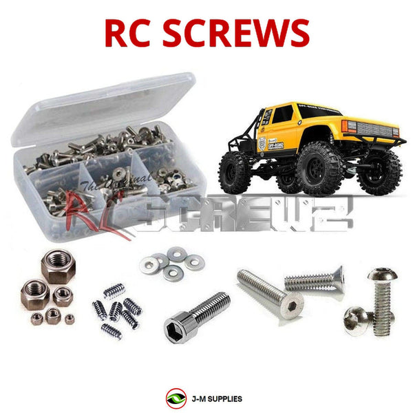 Representative image of an RCScrewZ stainless steel screw kit for GMade GS02 BOM TC/TR Chassis Trail Truck (GM57000/GM57003); exact kit contents vary by RC model.