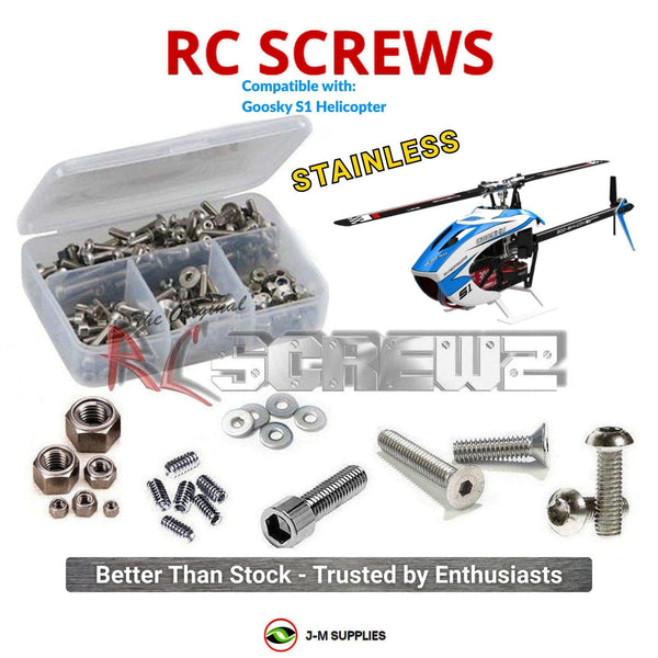 J-M SUPPLIES RC Parts Store - RCScrewZ Stainless Screw Kit gsk001 for Goosky S1 Helicopter | RCX