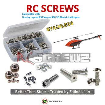 J-M SUPPLIES RC Parts Store - RCScrewZ Stainless Screw Kit gsk004 for Goosky Legend RS4 Venom 380 3D Electric Helicopter | RCX