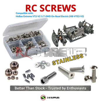 J-M SUPPLIES RC Parts Store - RCScrewZ Stainless Screw Kit hob001 for HoBao Extreme VT2-V2 1/7 4WD On-Road Electric (HB-VTE2-V2) | UPG
