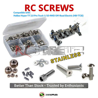 J-M SUPPLIES RC Parts Store - RCScrewZ Stainless Screw Kit hob005 for HoBao Hyper TT 2.0 Pro Truck 1/10 4WD Off-Road Electric (HB-TT2E) | PRO