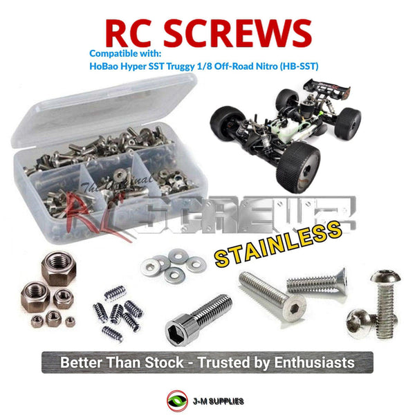 J-M SUPPLIES RC Parts Store - RCScrewZ Stainless Screw Kit hob009 for HoBao Hyper SST Truggy 1/8 Off-Road Nitro (HB-SST) | UPG
