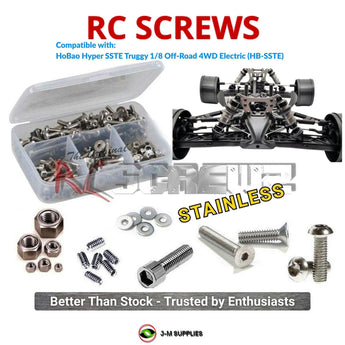 J-M SUPPLIES RC Parts Store - RCScrewZ Stainless Screw Kit hob010 for HoBao Hyper SSTE Truggy 1/8 4WD Off-Road Electric (HB-SSTE) | UPG