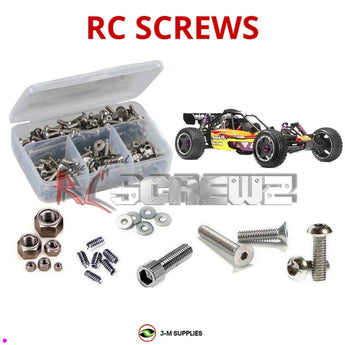J-M SUPPLIES - RCScrewZ Stainless Screw Kit hpi028 for HPI Racing 1/5 Baja 5B 2WD Gas Buggy RTR (#10600) | PRO - 