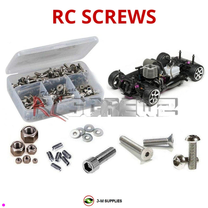 J-M SUPPLIES - RCScrewZ Stainless Screw Kit hpi097 for HPI Racing RS4 3 Evo Plus Nitro (#10055) | PRO - hpi097