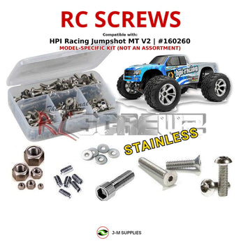 J-M SUPPLIES RC Parts Store - RCScrewZ Stainless Screw Kit hpi102 for HPI Racing Jumpshot MT V2 #160260 RC Car | SET